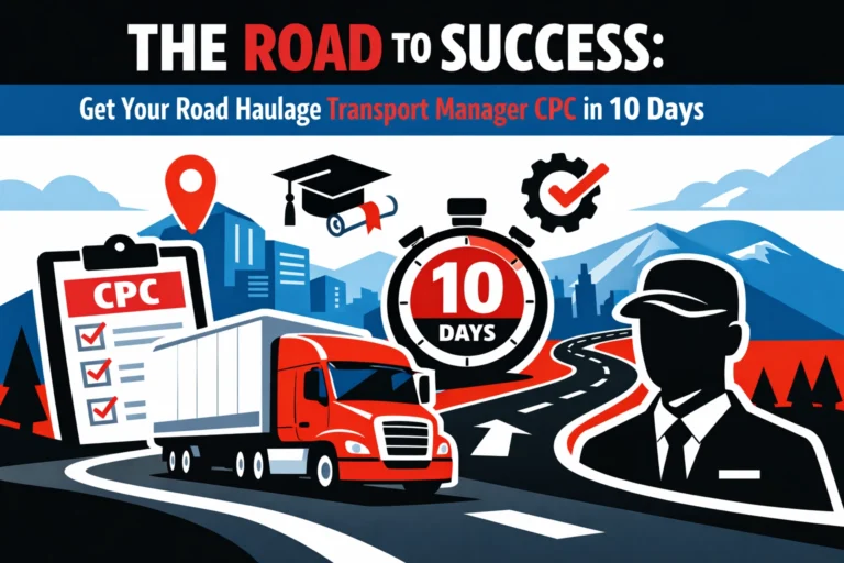 The Road to Success: Get Your Road Haulage Transport Manager CPC in 10 Days
