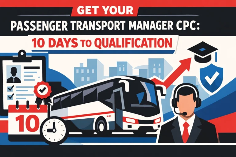 Get Your Passenger Transport Manager CPC: 10 Days to Qualification