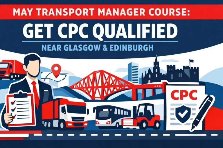 May Transport Manager Course: Get CPC Qualified Near Glasgow & Edinburgh