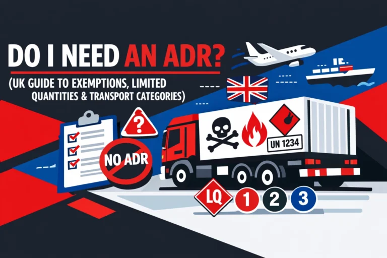 Do I Need an ADR? (UK Guide to Exemptions, Limited Quantities & Transport Categories)