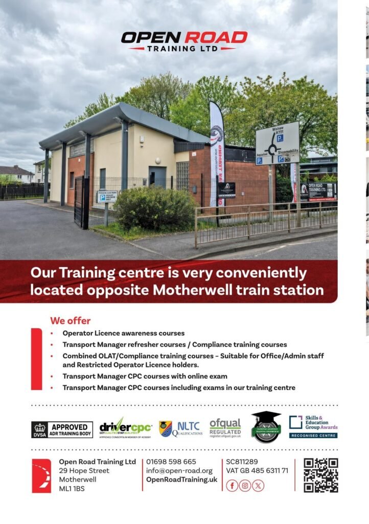 Transport Manager Courses in November: OLAT, Refresher, CPC and Mock Tests in Motherwell